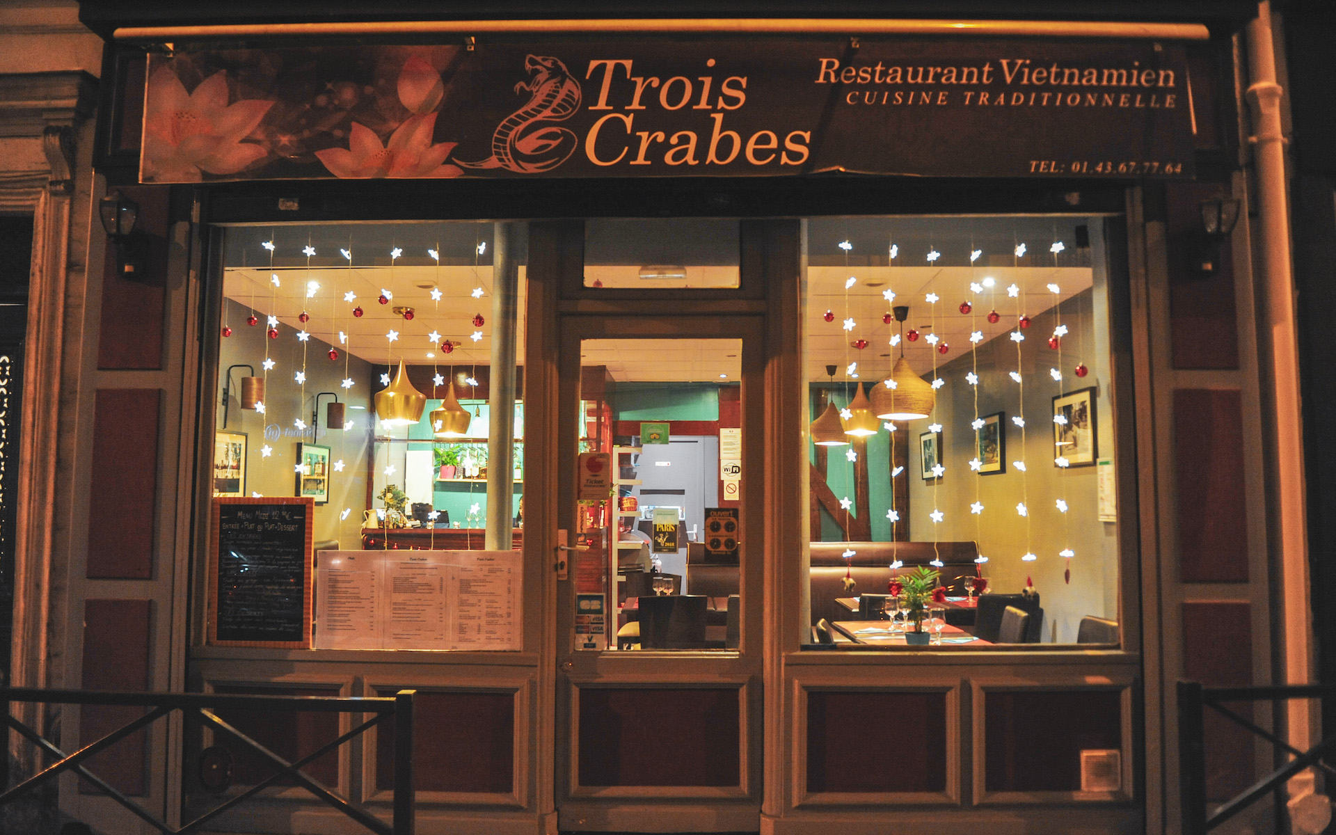 Restaurant Trois Crabes Restaurant Vietnamien Paris 12eme